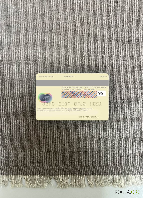 Tunisie RBC Royal Bank mastercard photolook bak